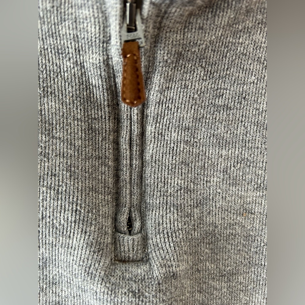 Ralph Lauren Men's Gray 1/4 Zip Sweater - Picture 4 of 8